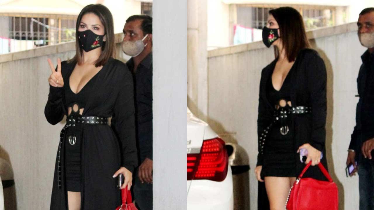 Sunny Leone steals the show as she steps out in a vogue LBD