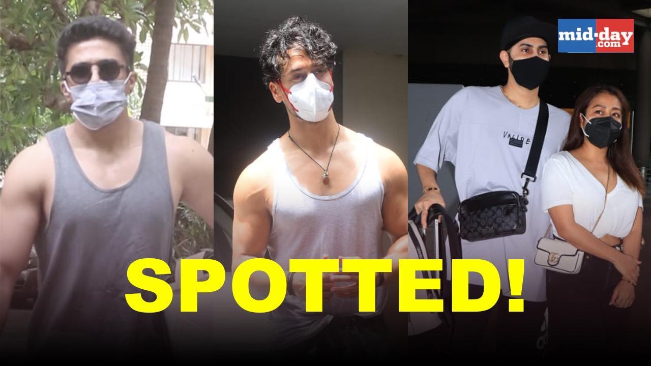Celebs spotted: Tiger Shroff, Neha Kakkar and Rohan Preet clicked in Mumbai