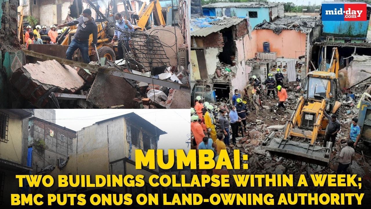 Mumbai: Two building collapse in a week; BMC puts onus on land-owning authority