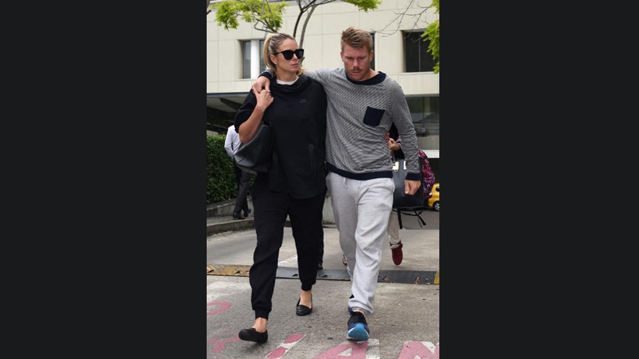 Watch video: David Warner enjoys lockdown cricket with wife Candice and kids