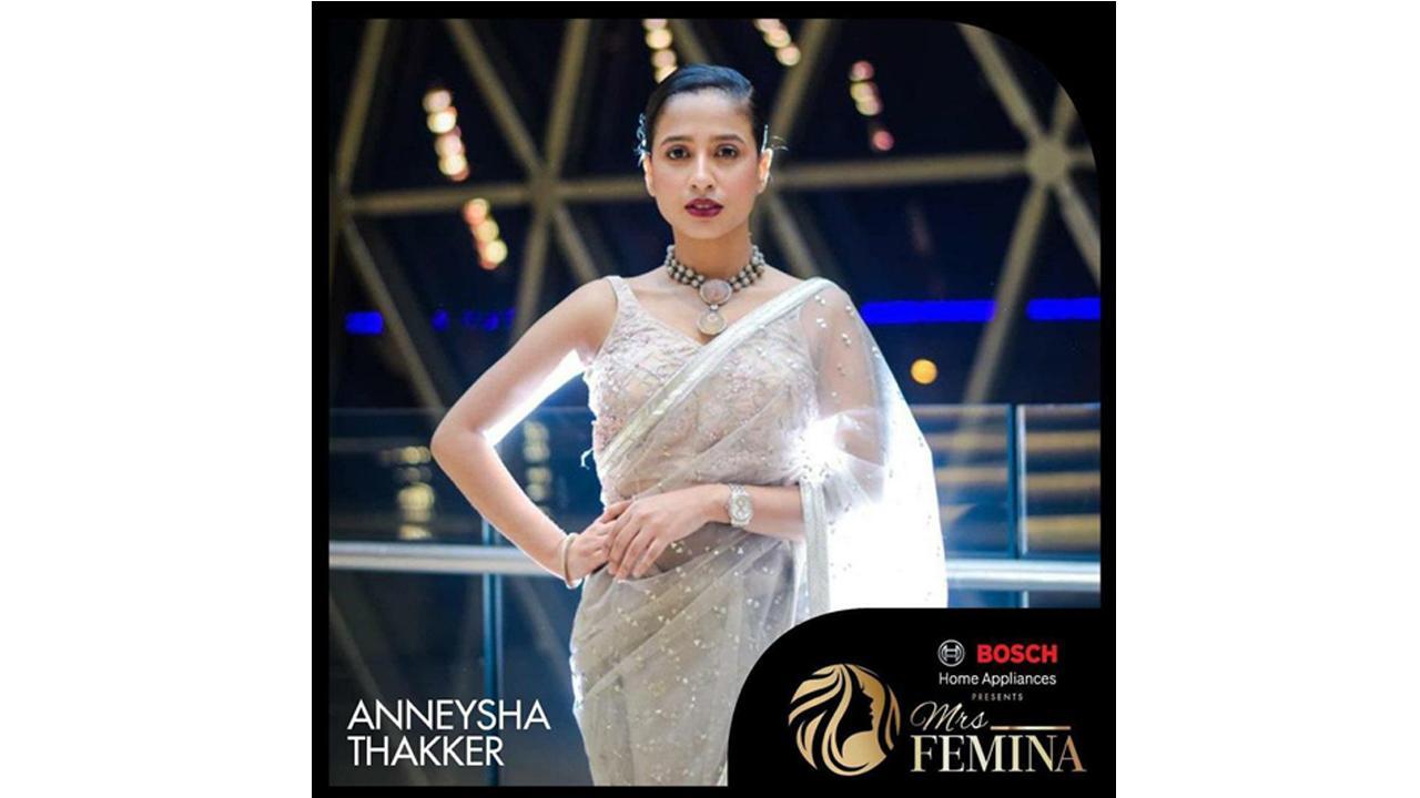 Anneysha Thakker enters top 20 of Femina Mrs India