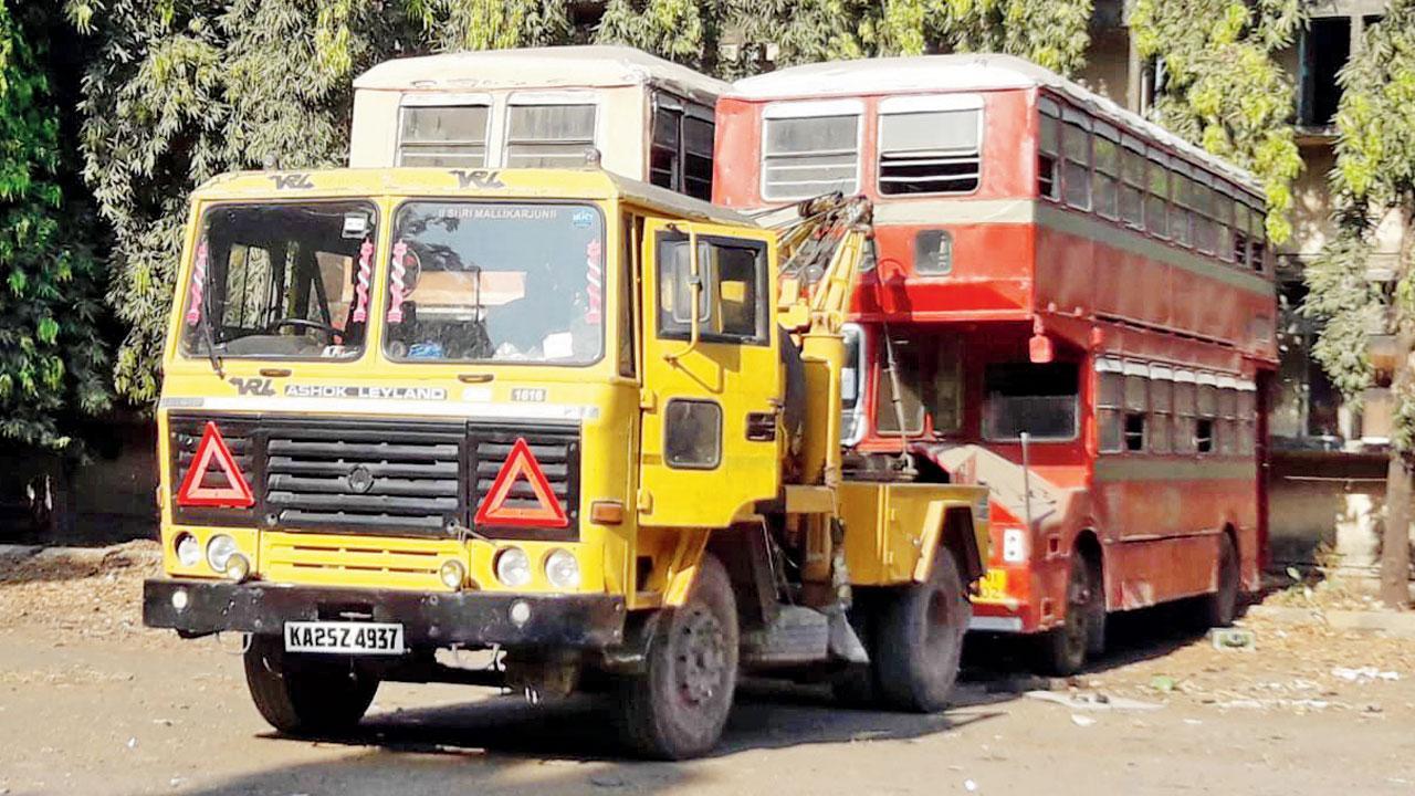 A new life for two Mumbai double-deckers at Karnataka museum