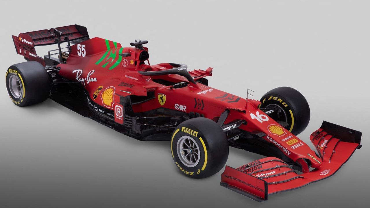 Ferrari unveils its new Formula 1 car, the SF21