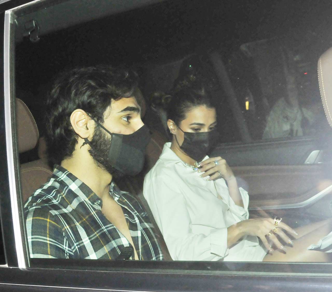 Suniel Shetty's son Ahan Shetty attended the bash with mother Mana Shetty. The actor is all set to make his Bollywood debut with RX 100's remake, Tadap, opposite Tara Sutaria.