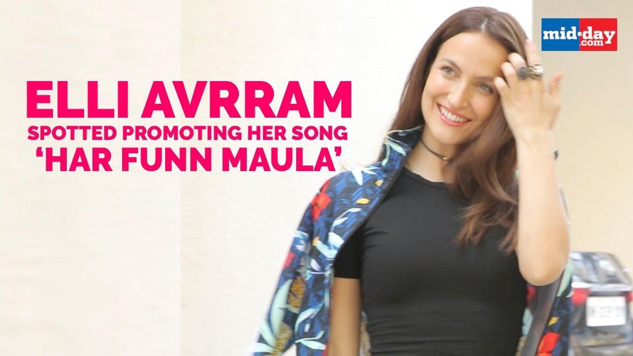 Elli AvrRam spotted promoting her song ‘Har Funn Maula’