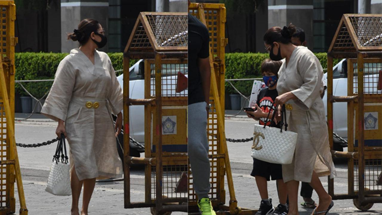 Photos: Gauri Khan and AbRam Khan spotted at Gateway of India