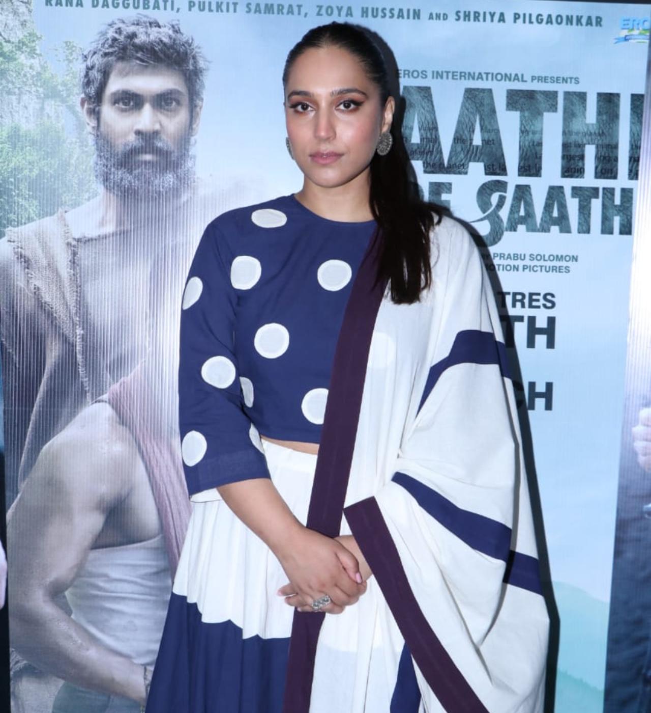 <p>The film stars Rana Daggubati in lead with Pulkit Samrat, Zoya Hussain (in picture), Shriya and Vishnu Vishal in pivotal roles.</p>