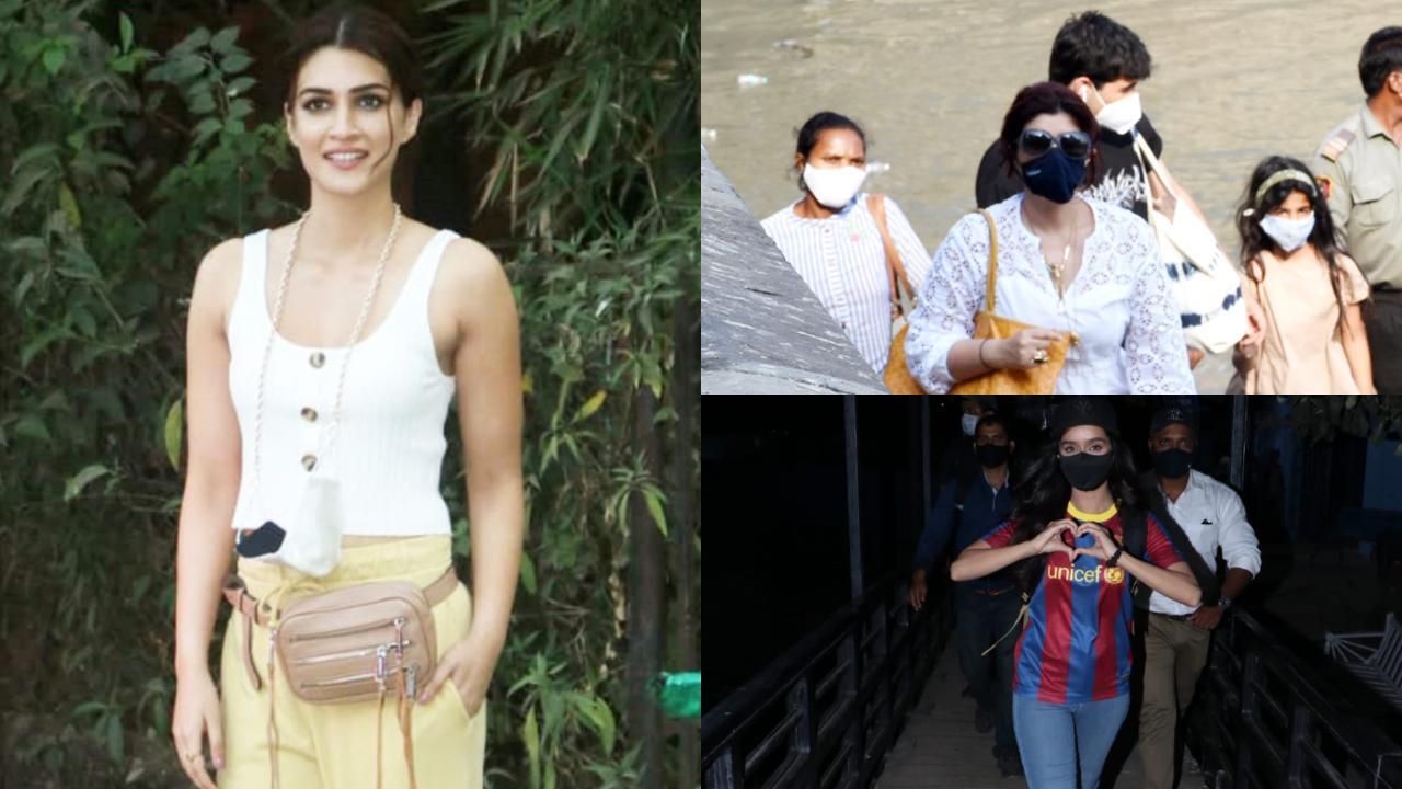 Twinkle with Aarav, Nitara, Kriti Sanon, Shraddha, Aadar clicked in Mumbai