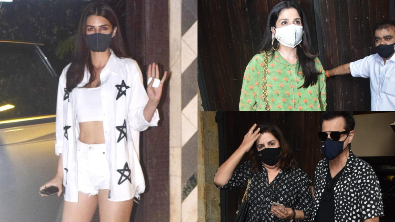 Juhu Diaries: Farah, Maheep, Sanjay celebrate Sunita Kapoor's birthday, Kriti Sanon, Akshay Kumar clicked