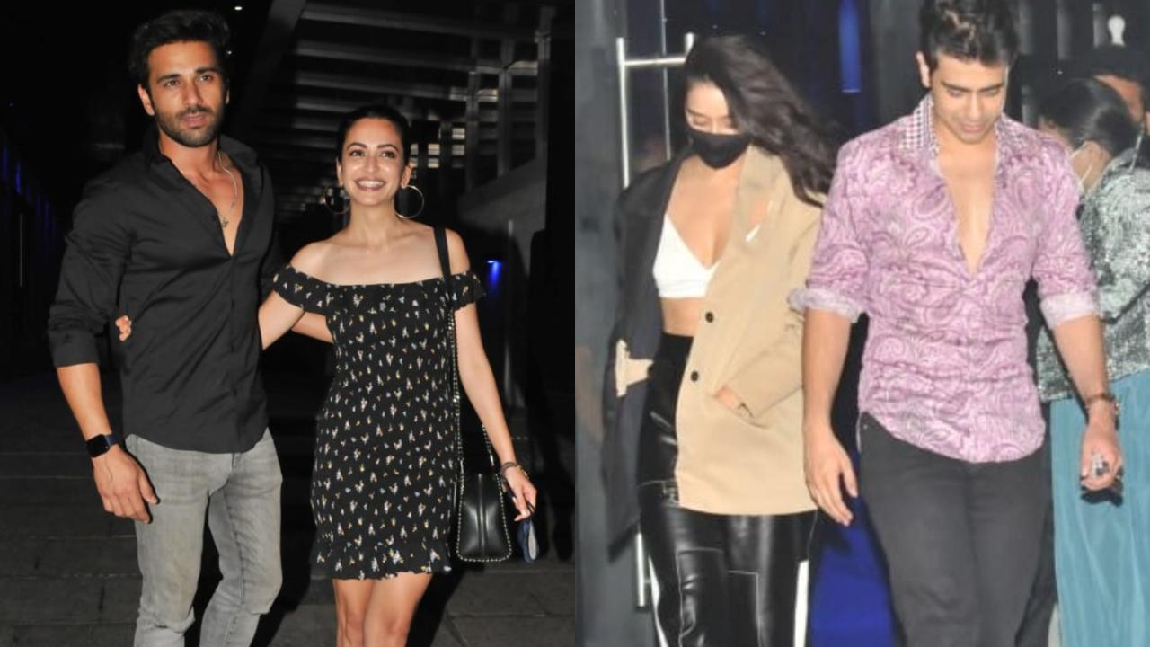 Shraddha Kapoor with Rohan Shrestha, Kriti Kharbanda with Pulkit Samrat clicked