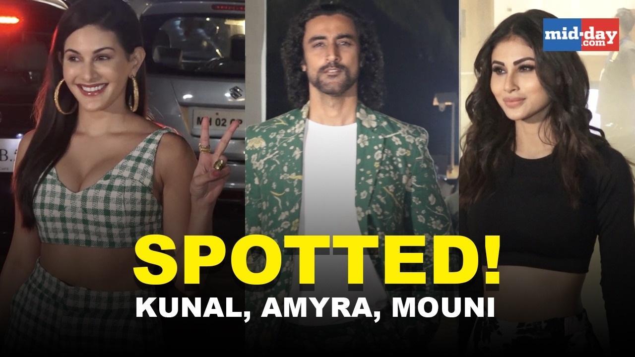 Celebs Spotted: Kunal Kapoor, Amyra Dastur and Mouni Roy clicked in the city
