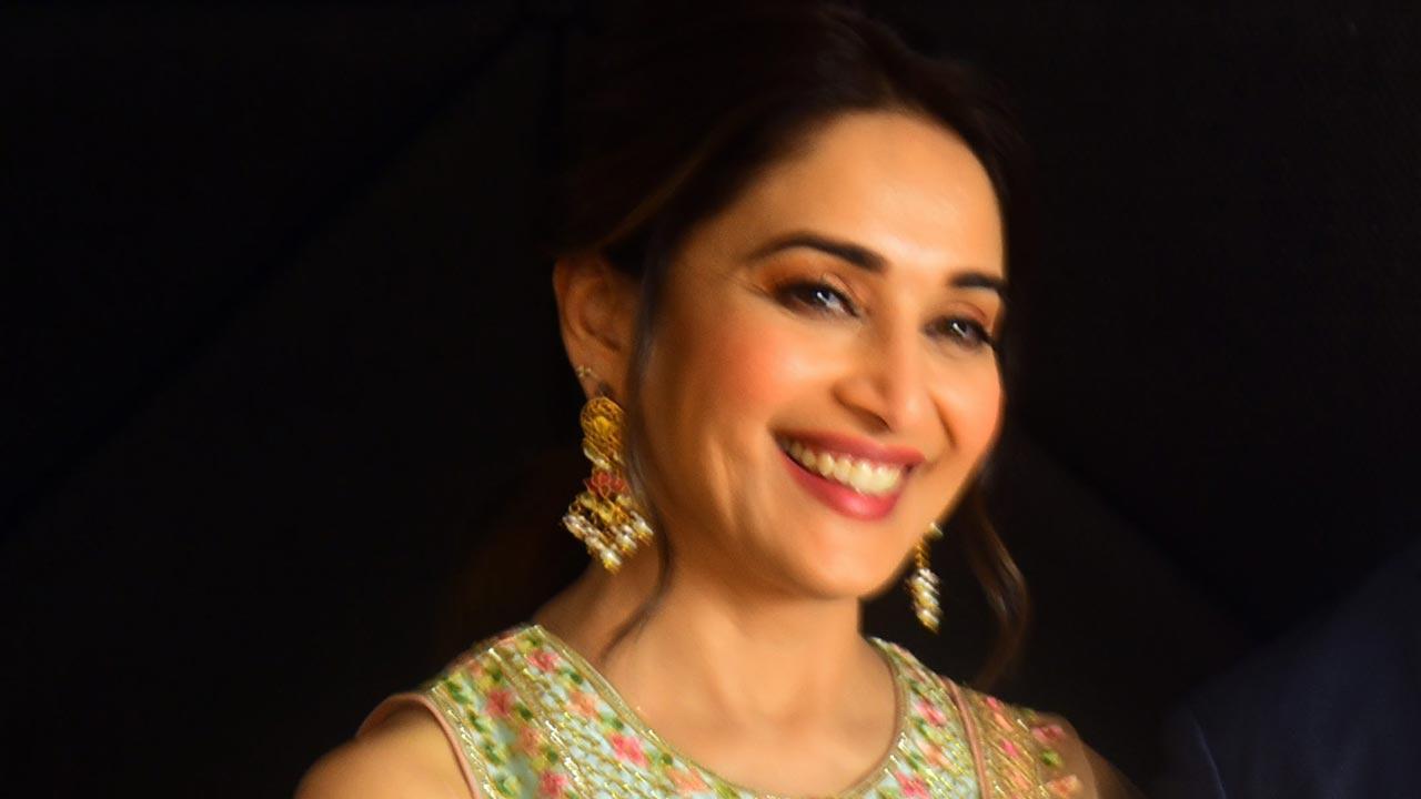 Madhuri Dixit takes on Brush Challenge, says cheers to weekend