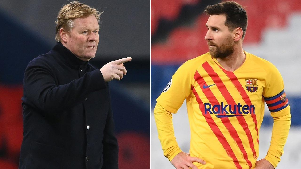 Ronald Koeman hopes his new-look Barcelona convinces Lionel Messi to stay