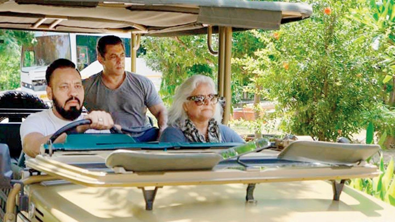 Jungle safari it is! Salman Khan takes time off to visit the Nahargarh sanctuary