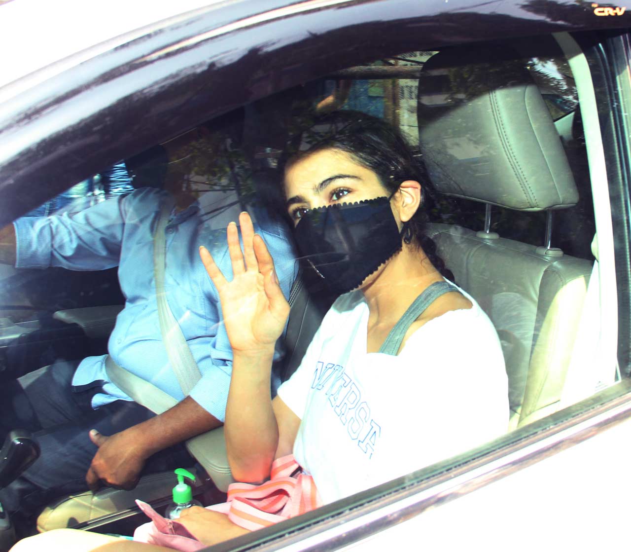 Sara Ali Khan waved at the paparazzi when snapped in the city. On the professional front, Sara will be next seen in Atrangi Re, opposite Dhanush and Akshay Kumar.