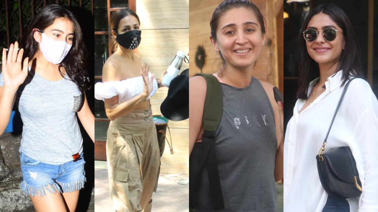 Sara Ali Khan, Malaika Arora, Mrunal Thakur, Kartik Aaryan's day out in Mumbai