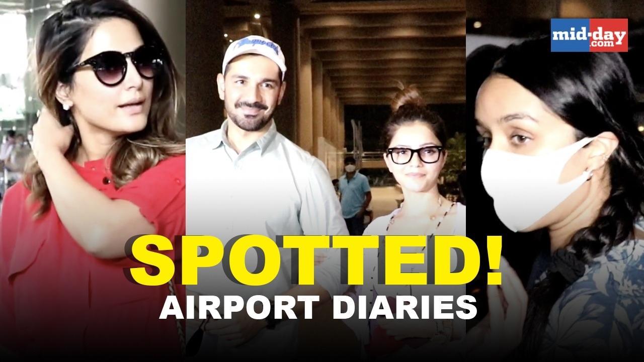 Shraddha Kapoor, Rubina Dilaik, Hina khan and others spotted at the airport