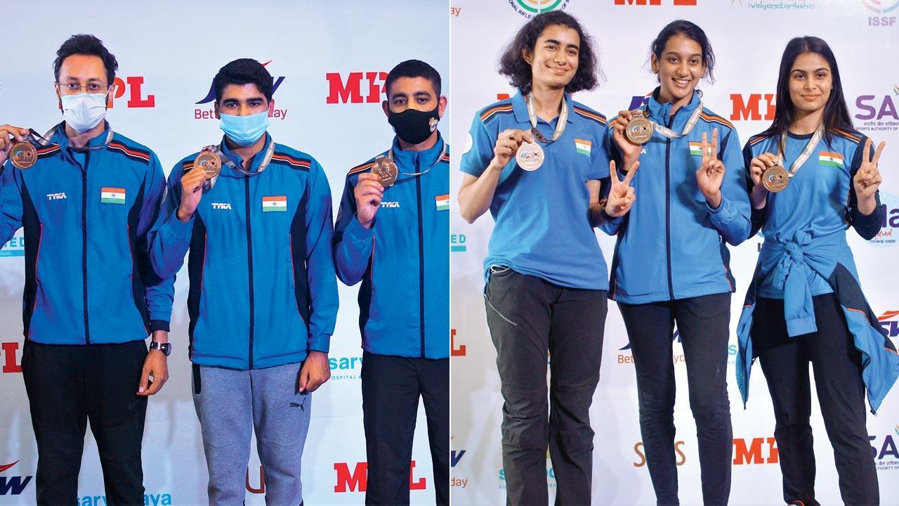 India's air pistol team on target