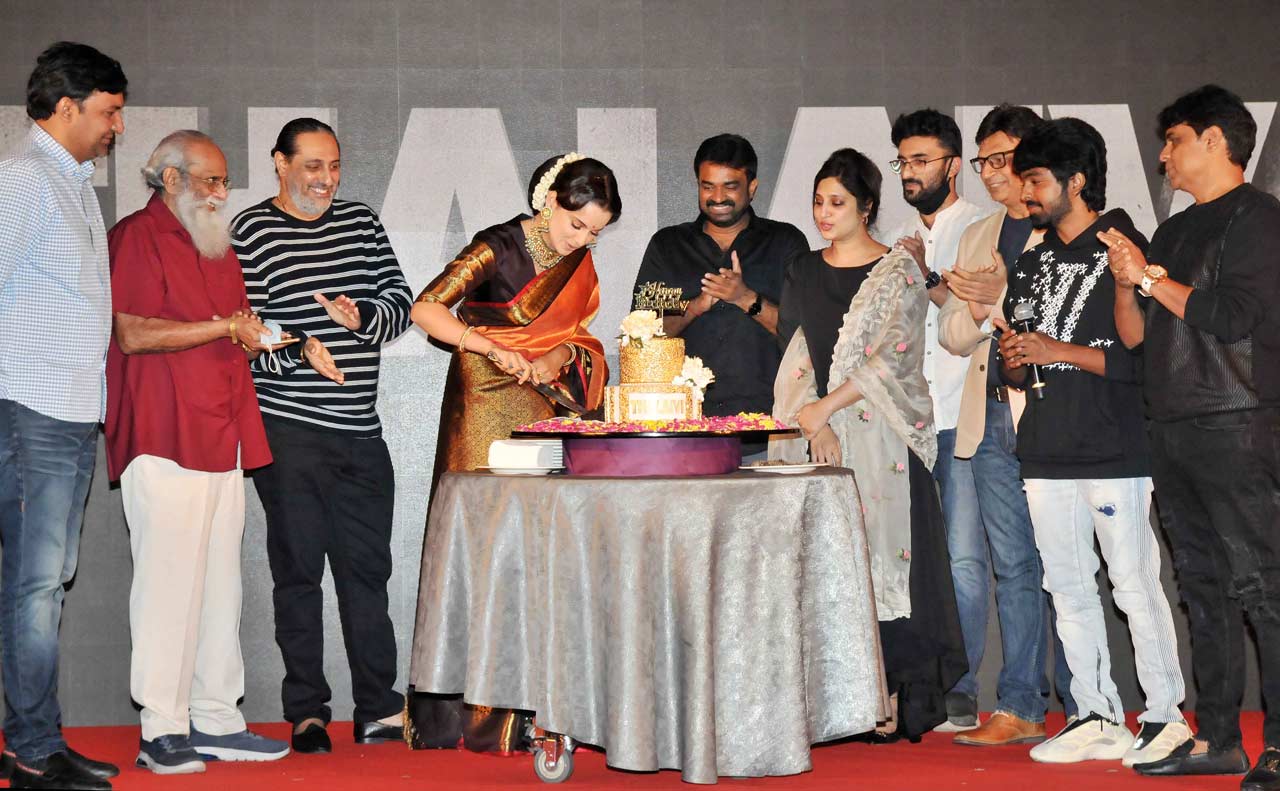 Kangana Ranaut, who celebrated her birthday on Tuesday, March 23, broke into tears at a media interaction in the city while praising AL Vijay, her director in the upcoming political biopic Thalaivi.