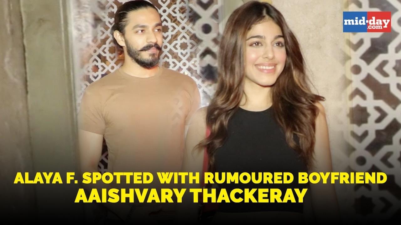 Alaya F. spotted with rumored boyfriend Aaishvary Thackeray