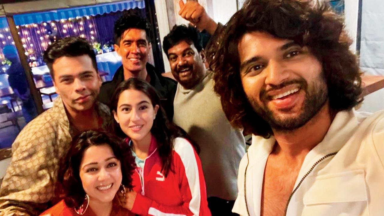 Sara Ali Khan parties with Vijay Deverakonda and Liger team