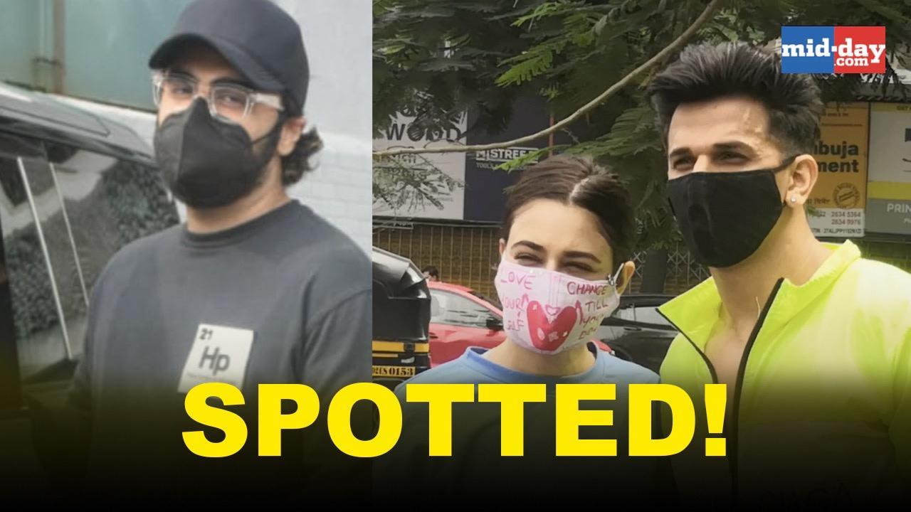 Arjun Kapoor, Prince Narula and Yuvika Chaudhary clicked in Mumbai