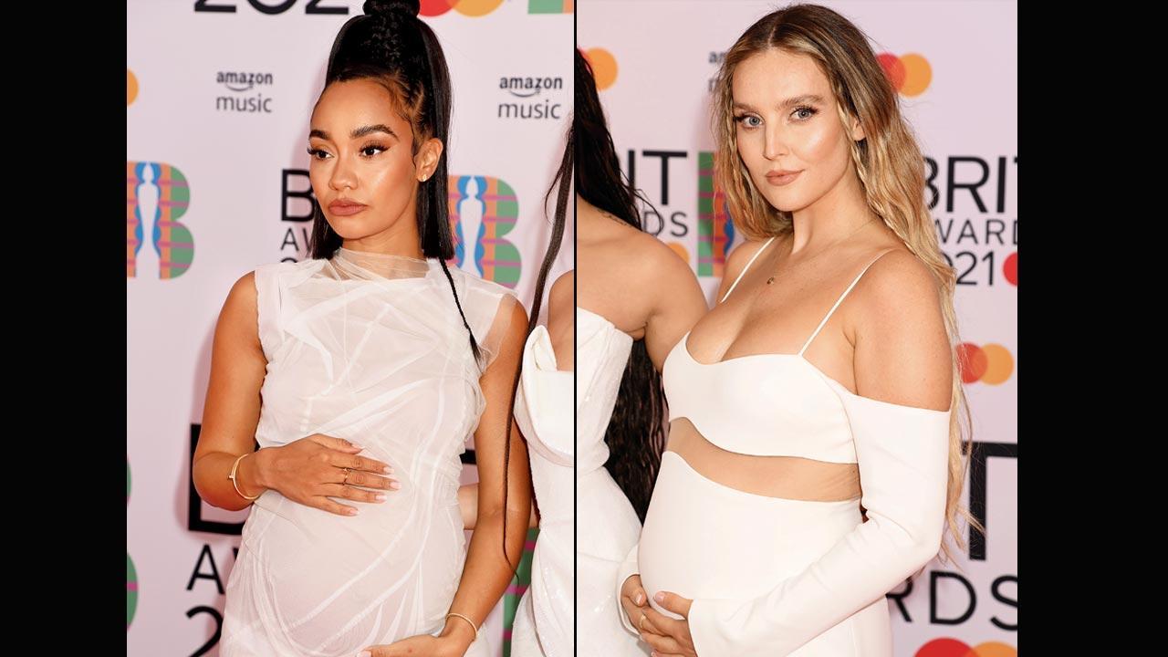 Pregnant Pinnock craves for bacon crisps while Perrie wants sour drops