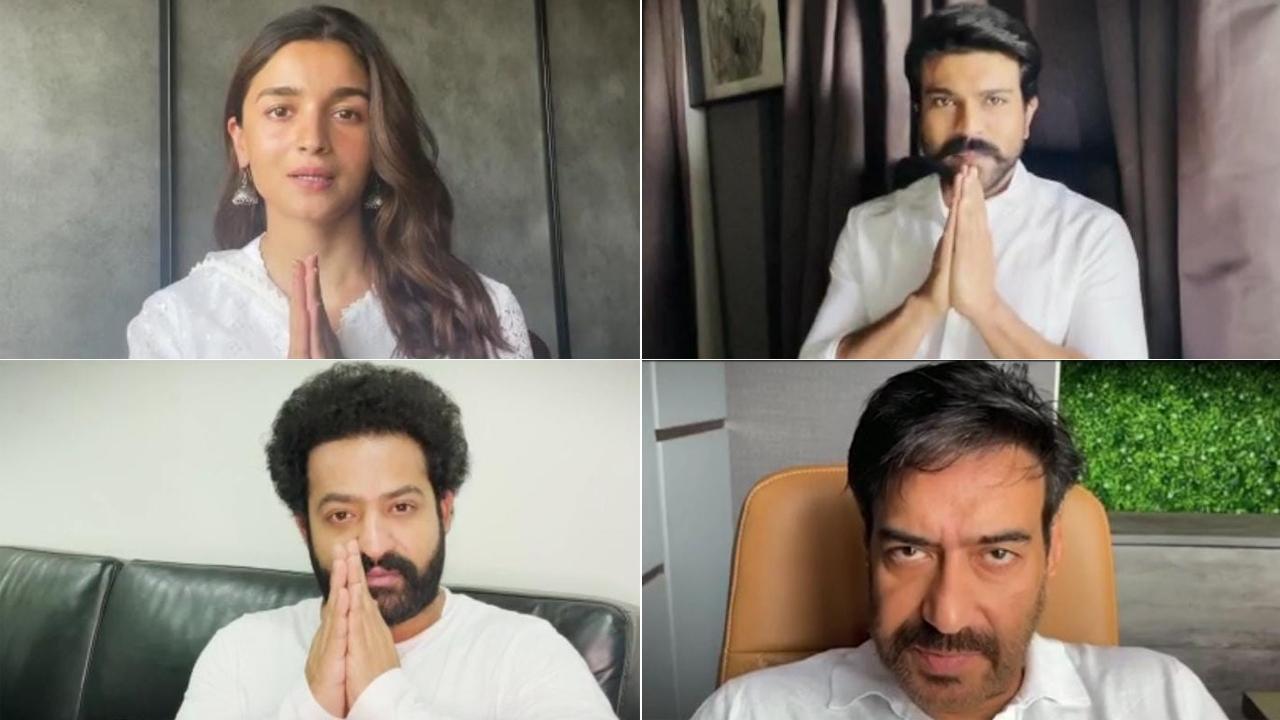 Alia Bhatt, Ajay Devgn and 'RRR' team urge fans to get vaccinated, stay safe; Watch video