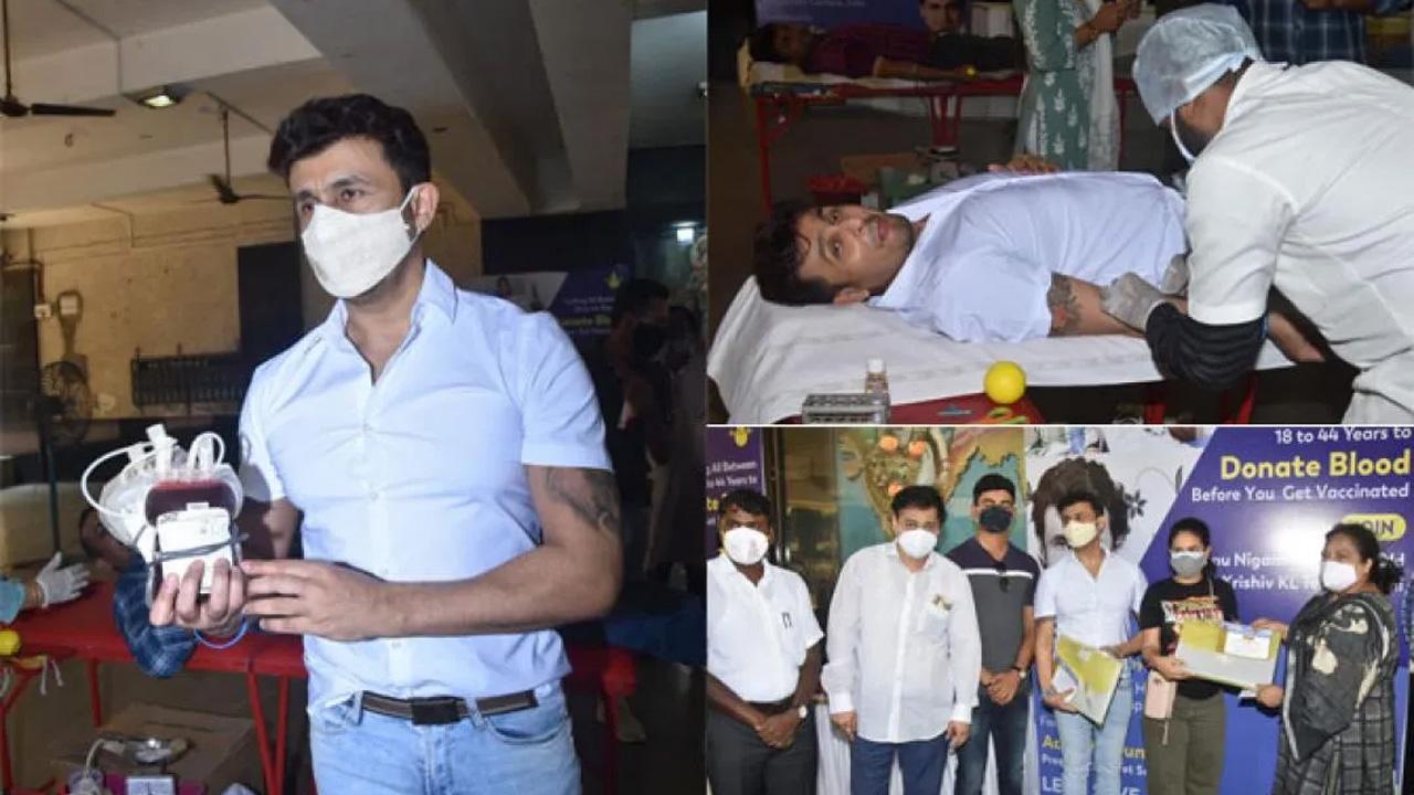 Sonu Nigam donates blood, says it is the need of the hour