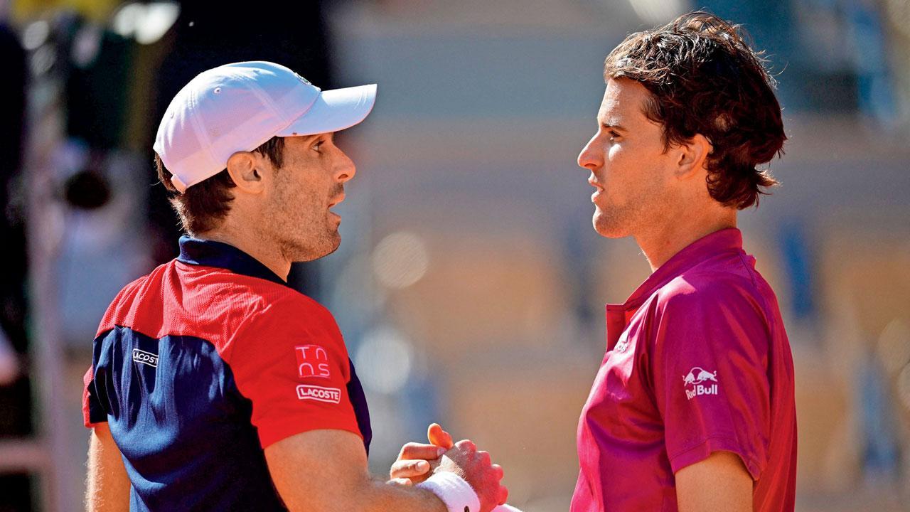 Dominic Thiem knocked out of French Open in first round