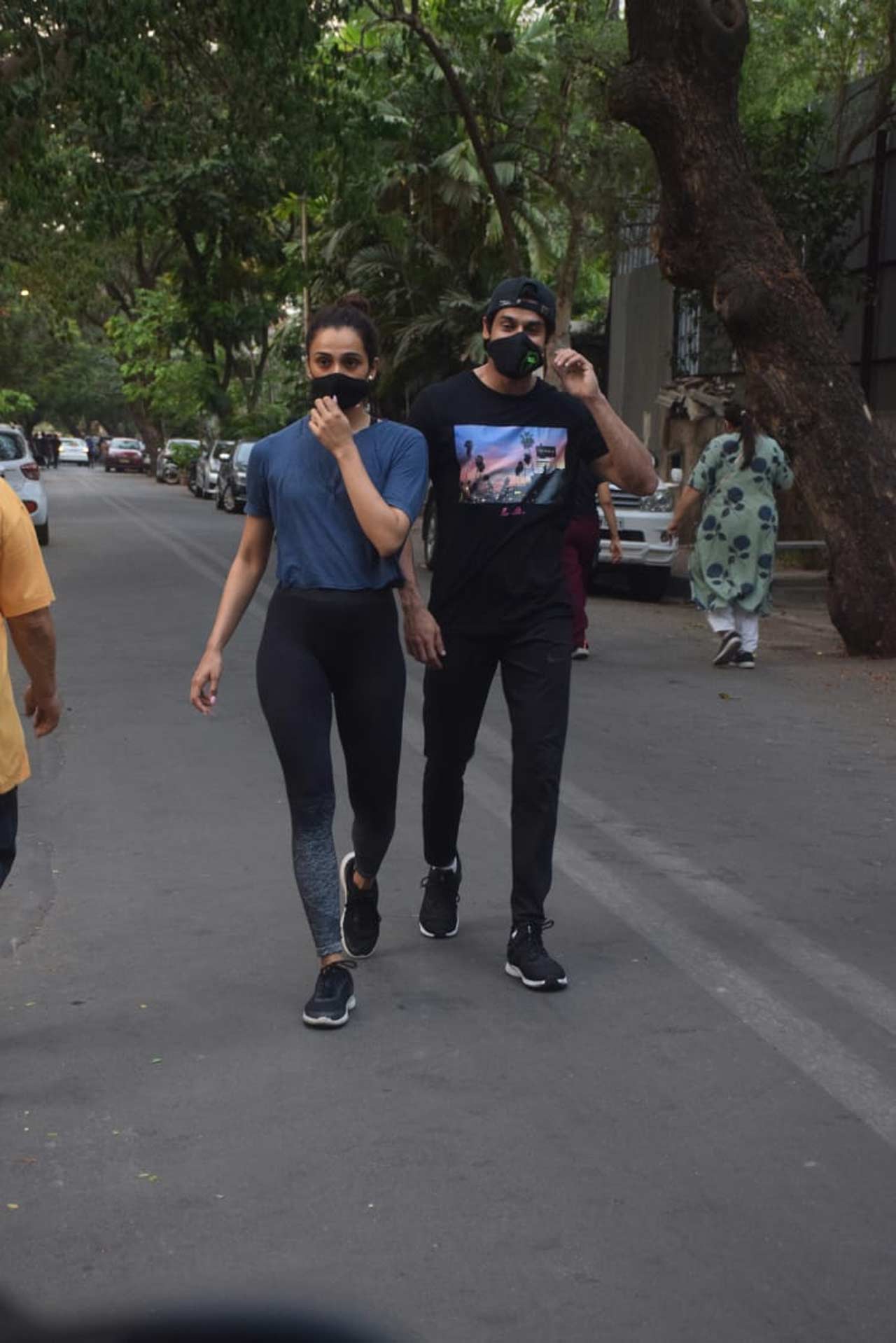 Abhimanyu Dassani was also clicked in the city while the actor was on his daily stroll.