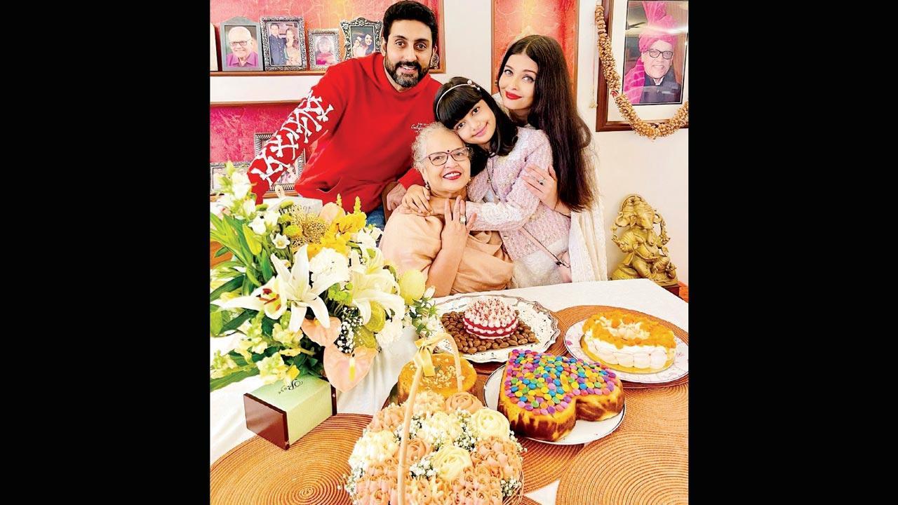 Here's how Aishwarya Rai Bachchan celebrated mother Vrinda Rai's birthday