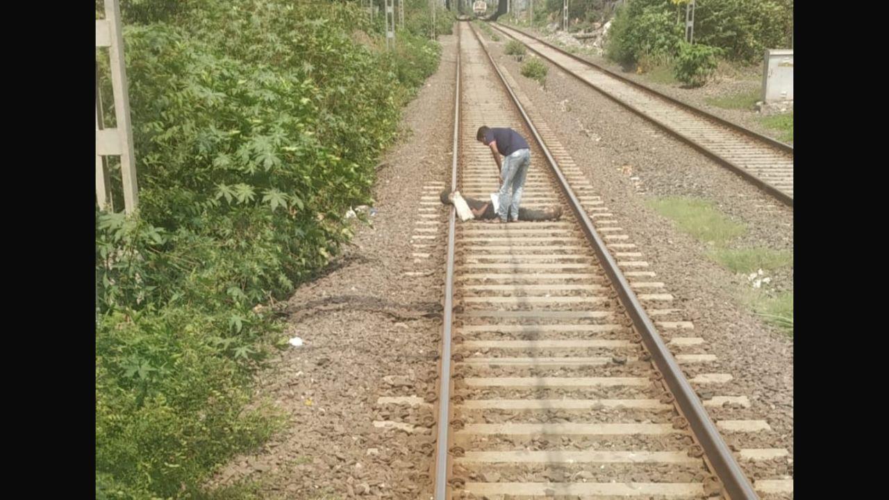 Mumbai: Motorman halts local train in time, saves man lying on tracks