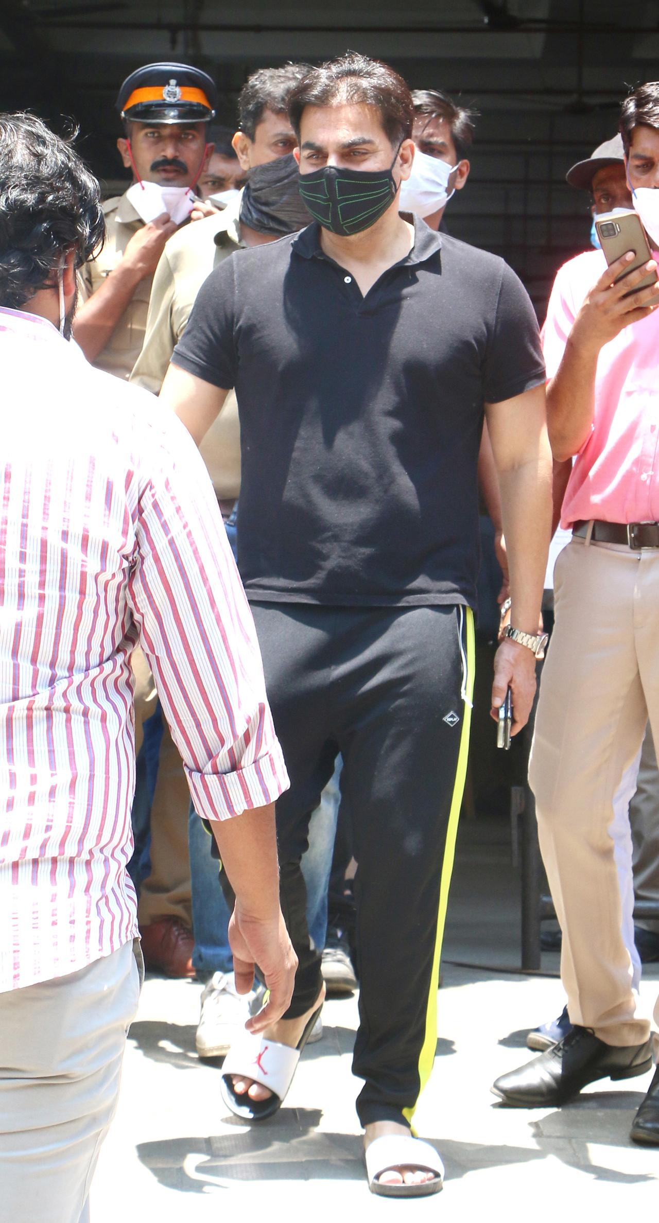 Arbaaz Khan recently got his first dose of the Covid vaccine on May 9. However, he again visited the vaccination centre, this time for his son, Arhaan Khan.