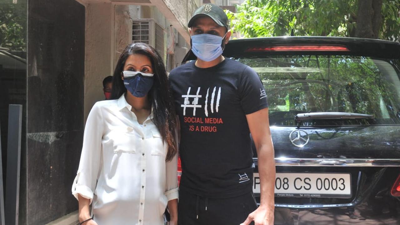 Harbhajan Singh and Geeta Basra. Picture/ Yogen Shah