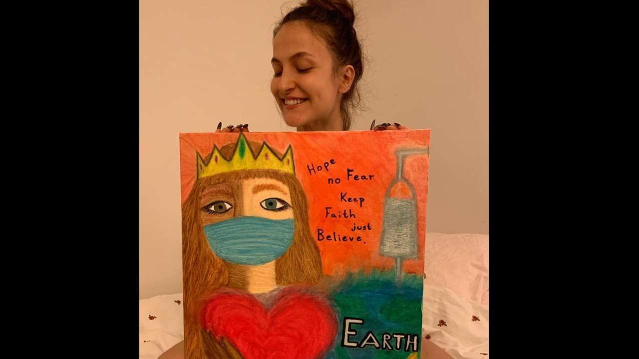 Elli AvrRam paints an endearing image as a tribute to all nurses