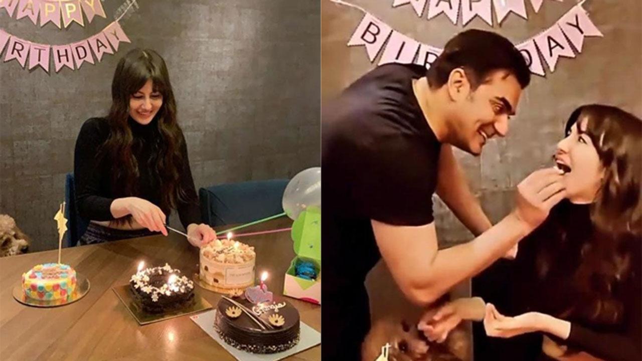 Giorgia Andriani celebrates her birthday with Arbaaz Khan