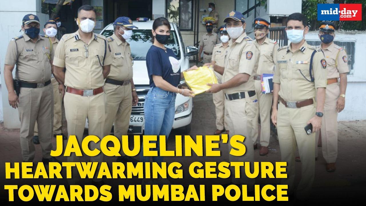 Jacqueline Fernandez's heartwarming gesture towards the Mumbai Police