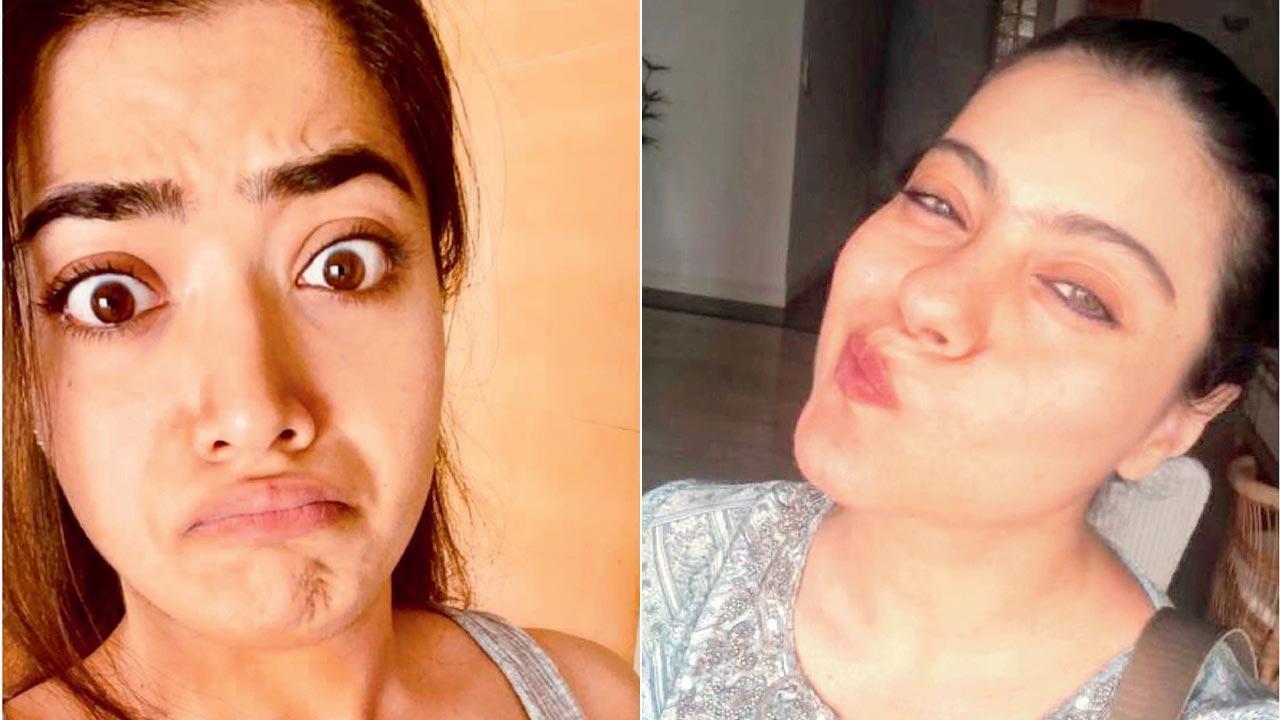 Kajol and Rashmika Mandanna share quirky selfies