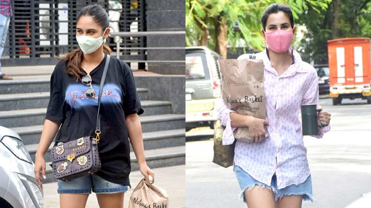 Mandira Bedi, Krystle D'Souza, Aaditi Pohankar, Sonnalli clicked in Mumbai