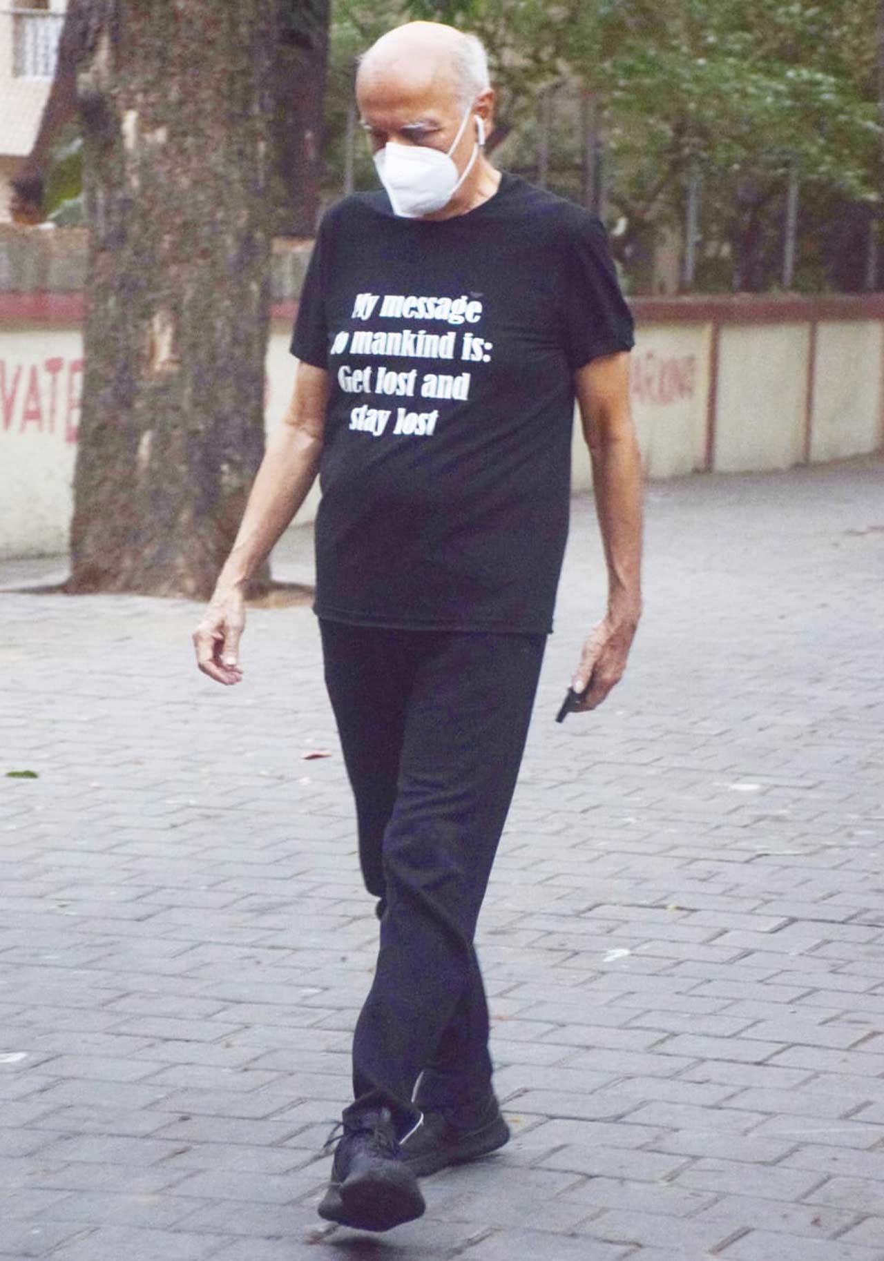 Mahesh Bhatt was also spotted in Mumbai.