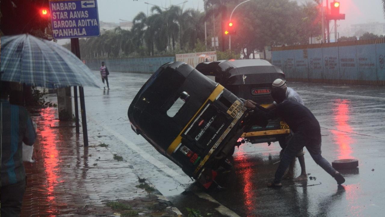 Cyclone Tauktae: Gusty winds, heavy rains sweep Mumbai; over 50 flights cancelled