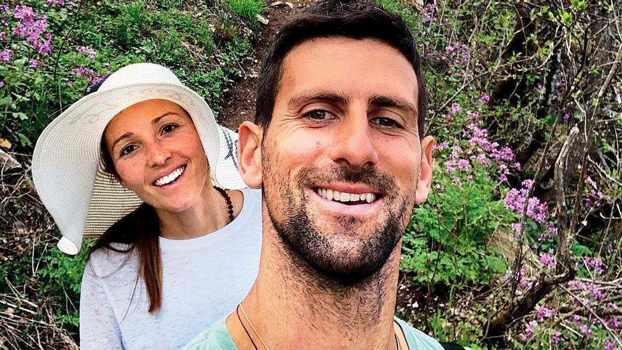 Novak Djokovic enjoys hike to Serbia’s Rtanj mountain with wife Jelena