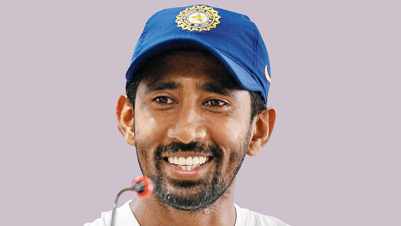 Wriddhiman Saha. Pic/AFP