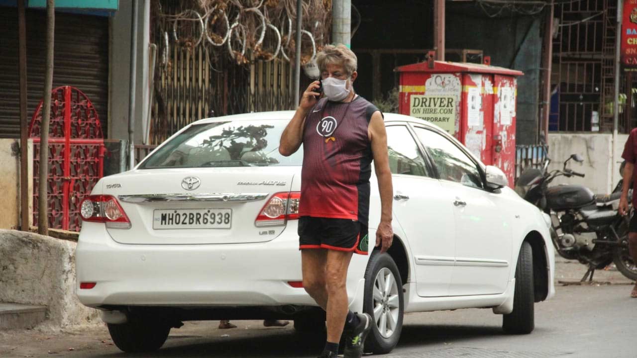 Shakti Kapoor stepped out for a daily stroll in the city.