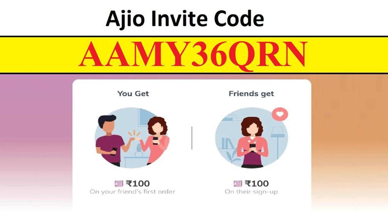 Ajio Invite Code AAMY36QRN Free Rs500 Cash Referral Code