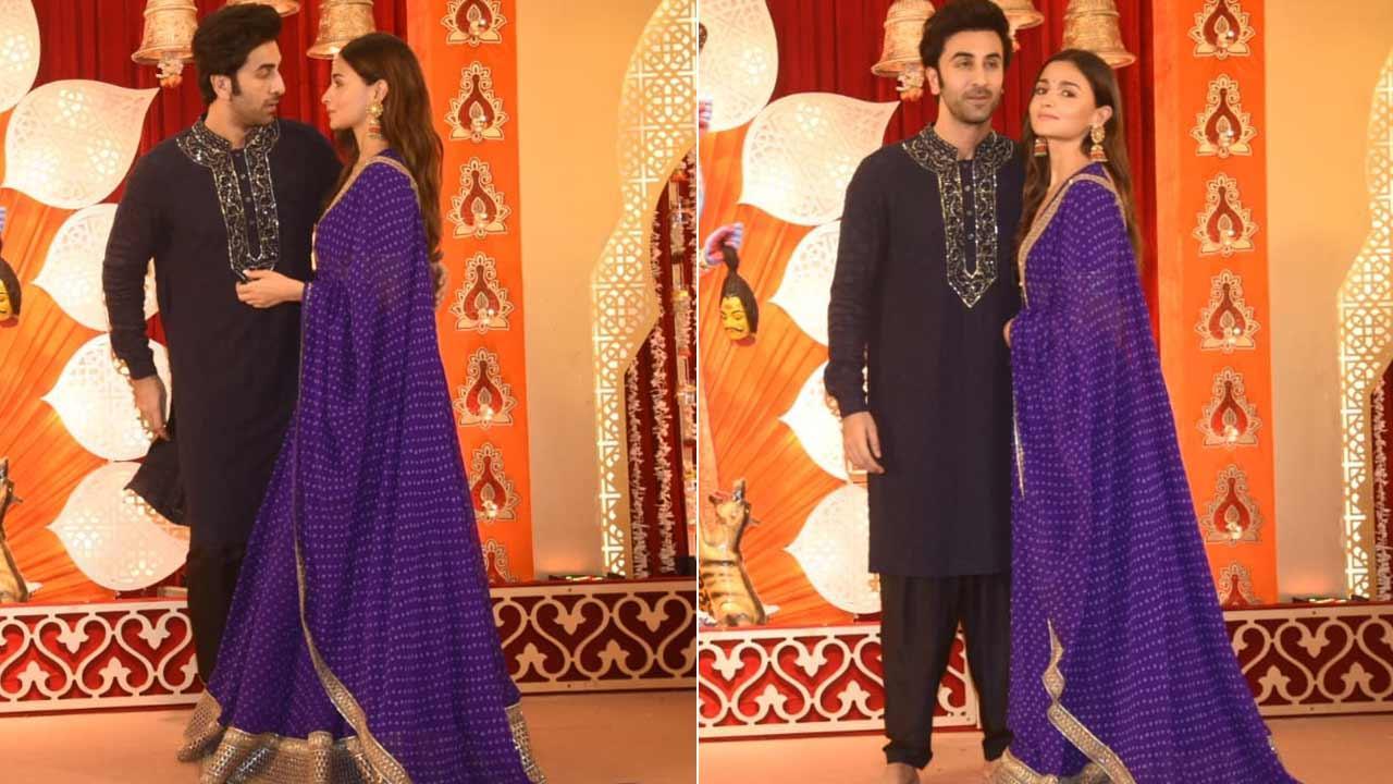 PHOTOS: Ranbir and Alia are a sight for sore eyes as they attend Kali Puja