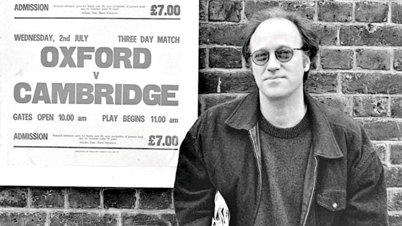 Australian photo journalist Mark Ray’s image of Mike Marqusee outside Lord’s Cricket Ground in 1997