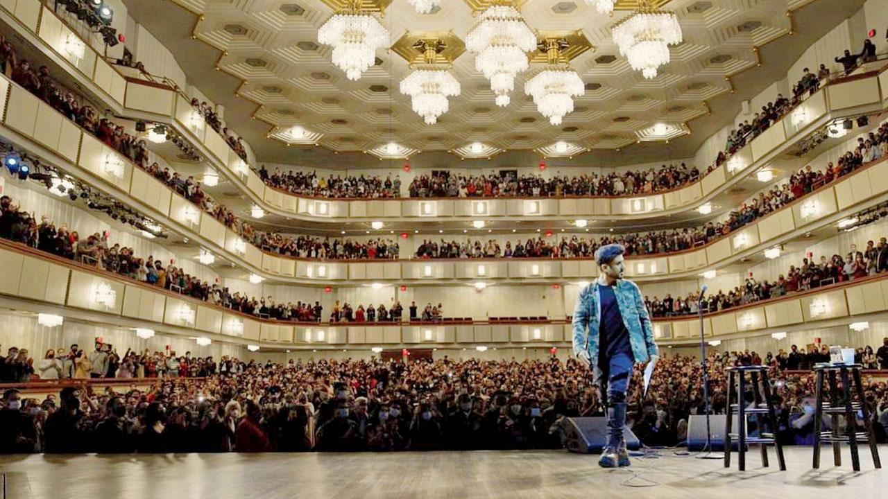 The Two Indias clip was part of Das’s performance in Washington DC