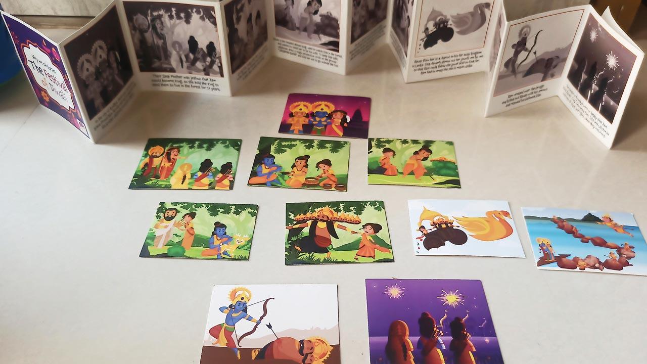 Flashcards on the Diwali story
